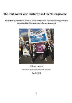 The Irish water war, austerity and the `Risen people`