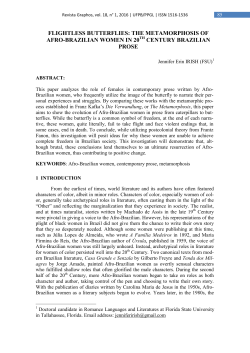 flightless butterflies: the metamorphosis of afro