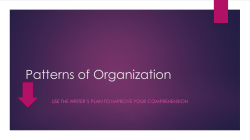 patterns of organization