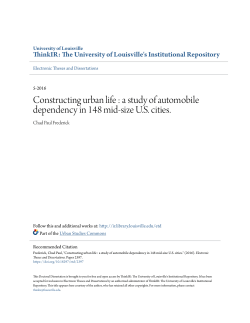 Constructing urban life : a study of automobile dependency