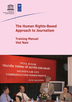 The human rights-based approach to journalism - CEC-CSC