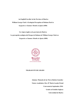 An EnglishTraveller in the Province of Huelva: William George