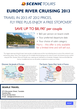 europe river cruising 2013