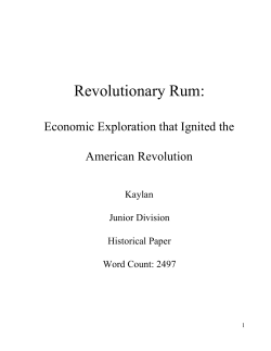 Revolutionary Rum - Models of Excellence