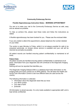 Flexible Sigmoidoscopy Instruction Notes