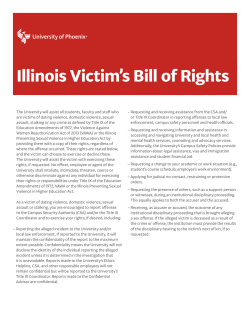 IL Victim`s Bill of Rights