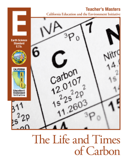 E.7.b.&mdash;The Life and Times of Carbon, Teacher`s Masters
