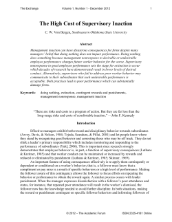 The High Cost of Supervisory Inaction