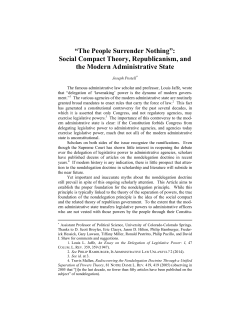The People Surrender Nothing - University of Missouri School of Law