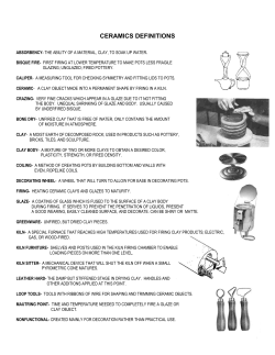 CERAMICS DEFINITIONS