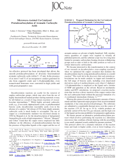 Microwave-Assisted Cu-Catalyzed Protodecarboxylation of Aromatic