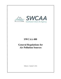 400 General Regulations - Southwest Clean Air Agency