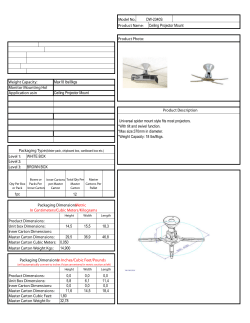 Packaging Dimensions Metric In Centimeters/Cubic Meters