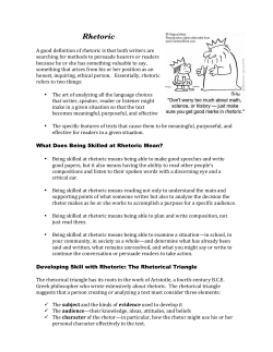 Rhetoric - Nsd.Org