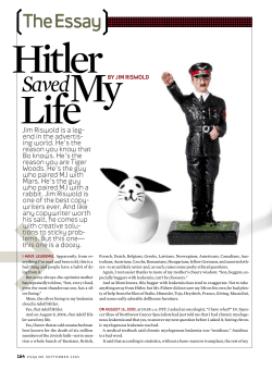 hitler saved my life