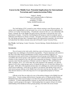 Unrest in the Middle East