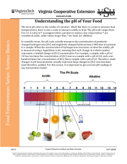 Understanding the pH of Your Food PDF