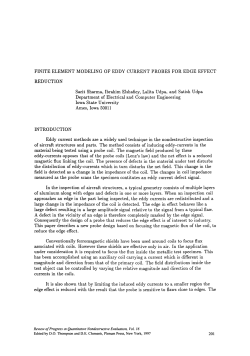 Finite Element Modeling of Eddy Current Probes for Edge Effect