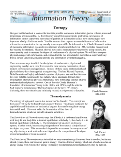Entropy