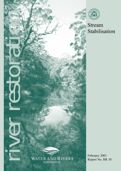 Stream Stabilisation - Department of Water