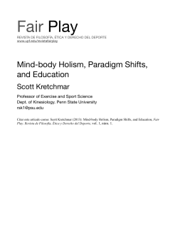 Mind-body Holism, Paradigm Shifts, and Education