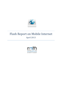 Flash Report on Mobile Internet