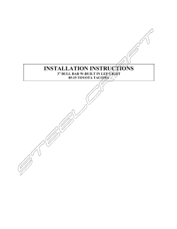 installation instructions
