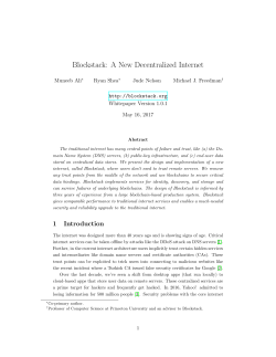 Blockstack: A New Decentralized Internet