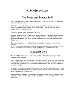 Baseball: Pitcher Drills