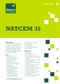 natcem 35 - Natural Cement Distribution Ltd