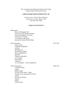 Hempstone, Smith Jr. - Association for Diplomatic Studies and Training