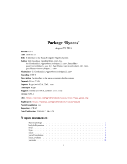 Package `Ryacas`