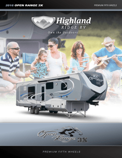 2016 open range 3x - Highland Ridge RV