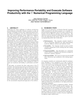 Improving Performance Portability and Exascale Software