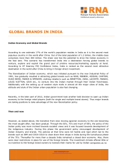 14th Feb 2013 Global Brands in India