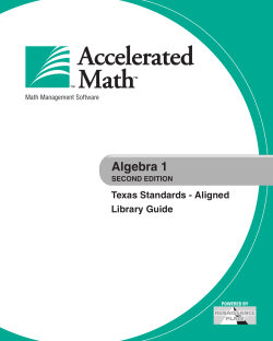 Algebra - Midland ISD