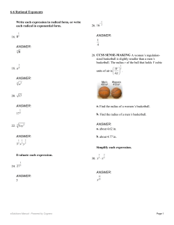20. ANSWER - Defiance City Schools