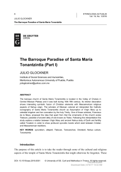 The Barroque Paradise of Santa Mar&iacute;a Tonantzintla