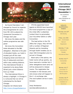 First Bulletin 2017 Chicago