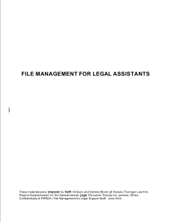file management for legal assistants