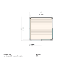 k3 cube 8x8` our standard 81 square ft. module pricing 26k