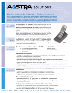 CM-16 Product Brief (, pdf) - Documents and Downloads ( Mitel )