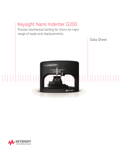 Keysight Nano Indenter G200