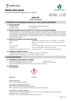 Safety data sheet