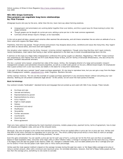 Grape Contracts - Washington Association of Wine Grape Growers