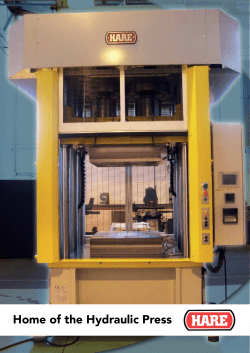 Home of the Hydraulic Press