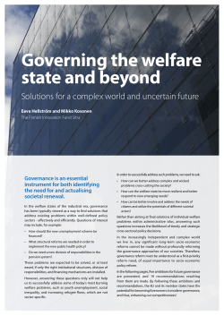 Governing the welfare state and beyond
