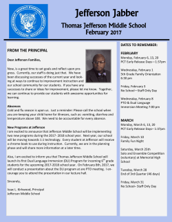 February`s Jabber - Jefferson Middle School