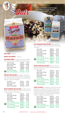 Oats - Bob`s Red Mill