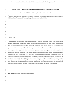 A Bayesian Perspective on Accumulation in the Magnitude
